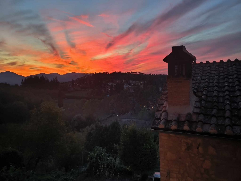 Naplemente az apartmanból